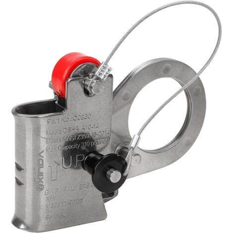 Protección automática contra caídas con absorción de energía para la cuerda de agarre utilizada con cuerda Lifeline de 5/8" - 3/4", para construcción