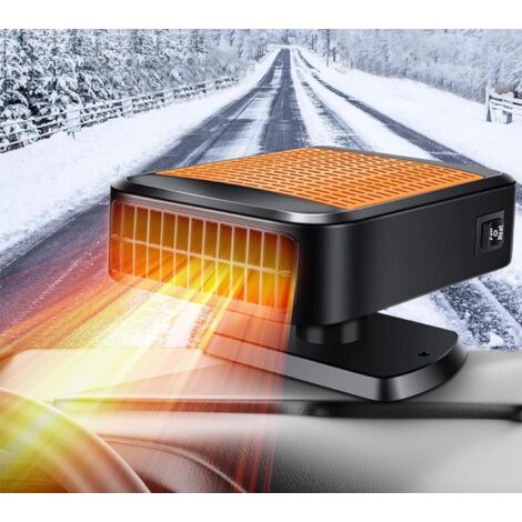 Calentador de coche portátil de 12 V y 200 W, 2 en 1, con calefacción rápida y descongelación para parabrisas Se conecta al encendedor