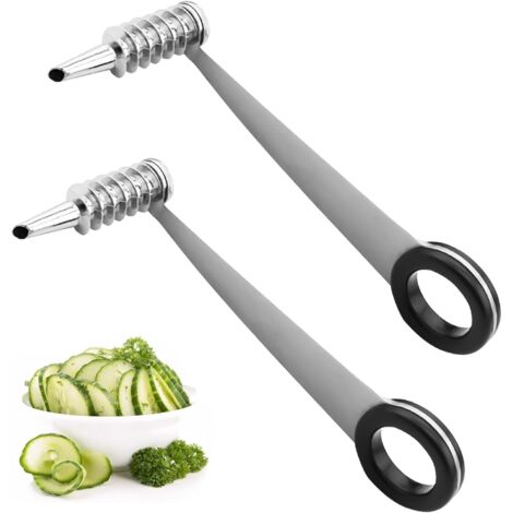 Cortadores en espiral de acero inoxidable, Cortador en espiral de acero inoxidable para verduras, Cortador en espiral Piranha, Cortador en espiral de patatas portátil