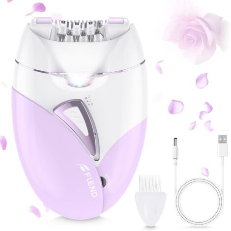 Depiladora eléctrica para mujer, 36 pinzas de precisión, recargable, tecnología Micro-Grip, recortador de bikini, depiladora facial eléctrica, con 3 cuchillas para cejas