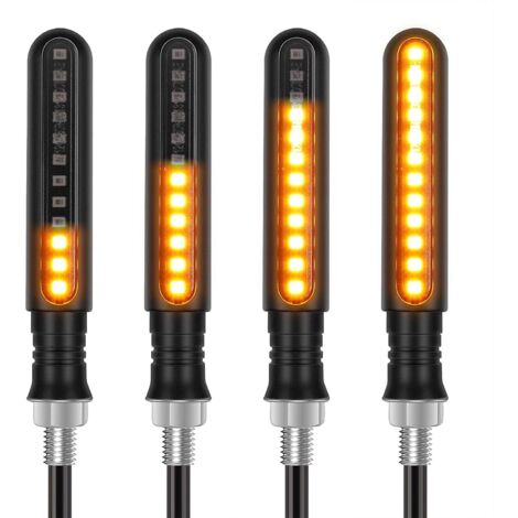luces intermitentes para motocicleta, 12 V, para scooter, quad, crucero, todoterreno (1/5)