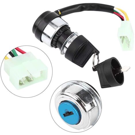 Interruptor De Encendido Con Llave Para Polaris Worker/Predator 500 (2003-2007) - 4 Pines, Incluye 2 Llaves