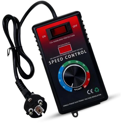 Controlador de velocidad para motor SCR de 220V CA,15A, 4000W, regulador de voltaje, convertidor de frecuencia para controlador de velocidad de ventilador, amoladora angular,soplador,taladro manual