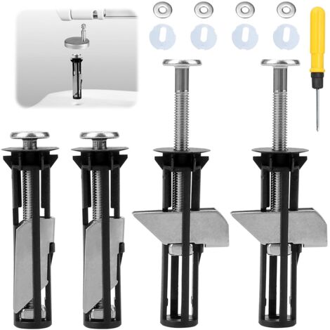 Kit de fijación para asiento de inodoro, 4 piezas Kit universal de fijación para asiento de inodoro Kit de fijación fácil de montar Reemplazo de asiento de inodoro (1/5)