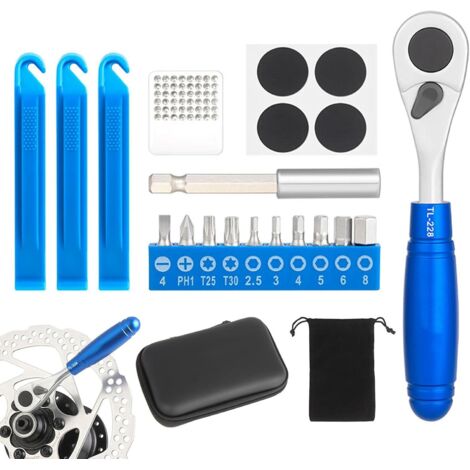 Kit de llave de trinquete - Kit de bloqueo métrico - Kit de llave de trinquete eléctrica - Kit de llave de trinquete combinada - Kit de destornillador para reparación de bicicletas (1/5)
