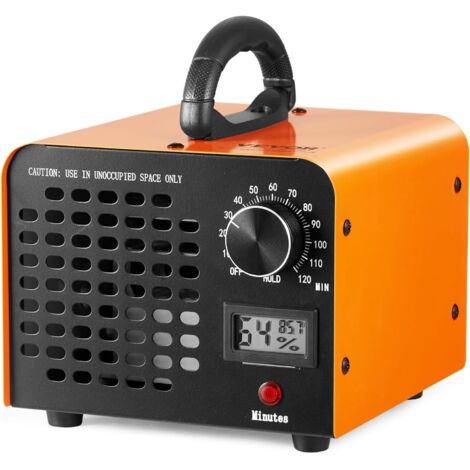 Generador de ozono, máquina de ozono de 12000 mg/h, generador de ozono comercial/industrial de alta capacidad con ajuste de temporizador de 0 a 120 minutos para habitaciones y automóviles