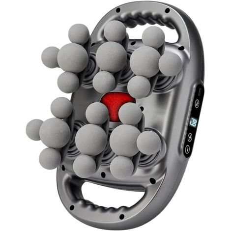 Pistola de masaje de 22 cabezales, pistola de masaje muscular con 9 modos de masaje y 9 velocidades ajustables, masajeador para cuello, piernas, espalda y hombros, masajeador de espalda
