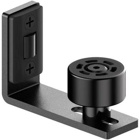 Guía de piso con rodillo para puerta corrediza de granero ajustable, guía inferior de pared/puerta