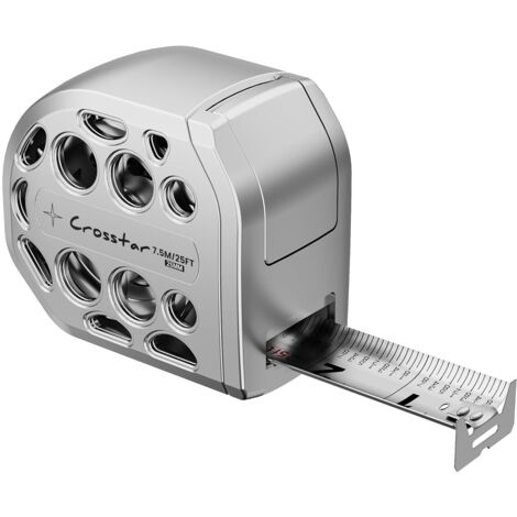 Cinta métrica magnética de acero inoxidable con autobloqueo, escala de doble cara, impermeable y retráctil, ideal para el hogar, la industria y la carpintería, 75"