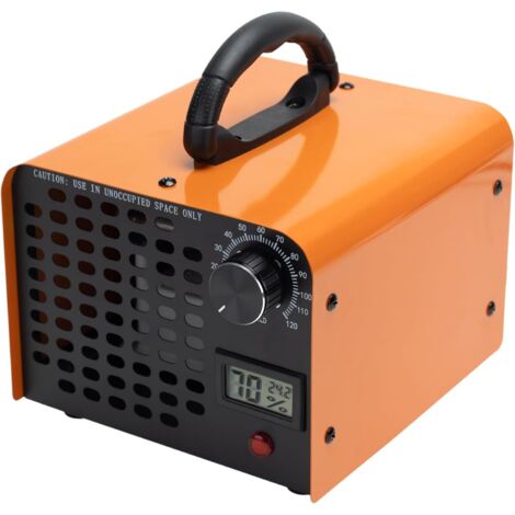 Generador de ozono de 60000 mg/h Máquina de ozono con pantalla de temperatura y humedad y dos modos: temporizador de 120 minutos o retención, adecuada para purificar el aire en los hogares
