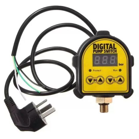 Regulador automático de 220 V para bomba doméstica, presostato, amplificador de agua, control de presión, accionamiento de presión, conector eléctrico digital