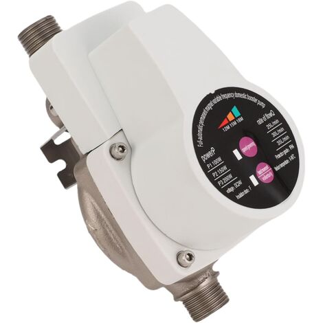 Bomba de agua inteligente para el hogar, encendido/apagado automático, ultra silenciosa, 100 W/150 W/200 W, velocidad ajustable (25 L, 30 L, 35 L/min),