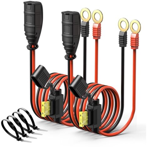 Arnés de cables M10 de 18 pulgadas compatible con NO-CO GC008 X-Connect, accesorio de terminal de ojal de extensión para cargadores de batería inteligentes Genius (1/5)