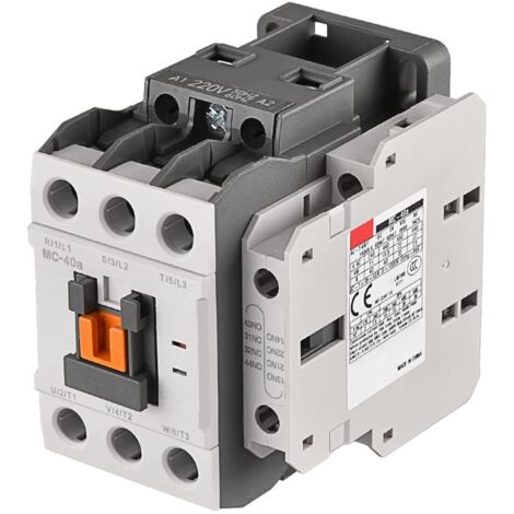 Contactores magnéticos para motores de CA, 20-240 V CA, 50/60 Hz, 1a1b, carril DIN, MC-40a
