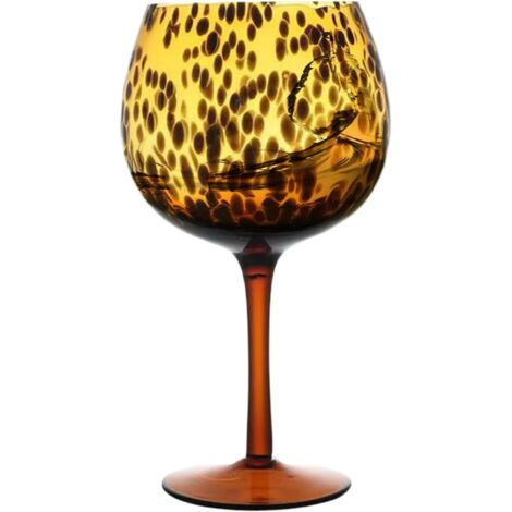 Copas de vino tinto de 61 cl con estampado de leopardo - Vasos de vino - Para fiestas de cumpleaños, Navidad, bodas, whisky, cocina, bar, Acción de Gracias