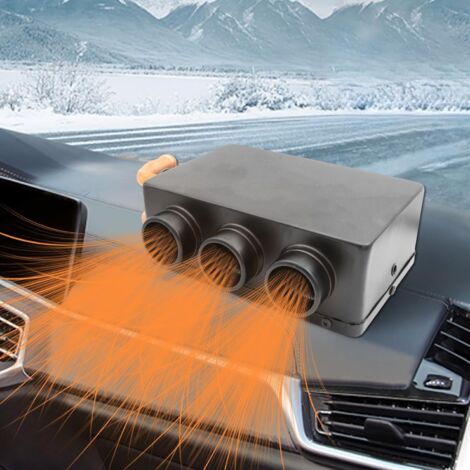 Calentador portátil para coche de 12 V y 50 W, con 3 orificios para descongelar, para invierno, con ventilador y calefacción rápida para exteriores (1/5)