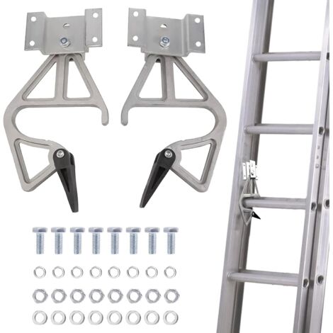 Accesorios para escaleras, cerraduras de aluminio para escaleras extensibles, accesorios de 2 piezas para escaleras extensibles para el kit de cerradura de peldaño Werner 28-11
