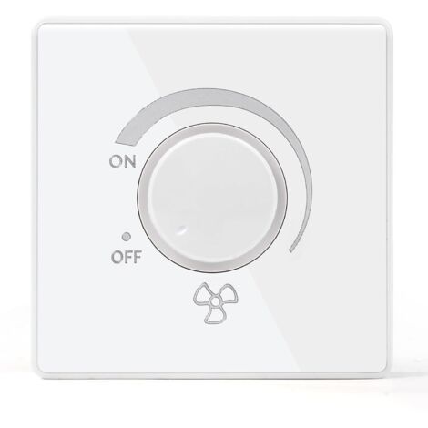 Controlador de velocidad continua para ventilador de techo, controlador de interruptor de velocidad de ventilador de montaje en superficie tipo 86 de 220 V y 10 A