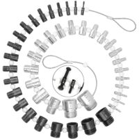 Calibre de roscas para tuercas y tornillos - Calibre de alambre de acero de alta velocidad, estándar y métrico - Calibre macho y hembra SAE completo - Mediciones precisas