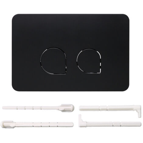 Compatible avec le panneau de réservoir d'eau à double bouton Sigma 012030 et le bouton de chasse d'eau caché Delta 21 pour toilettes (noir) (1/4)