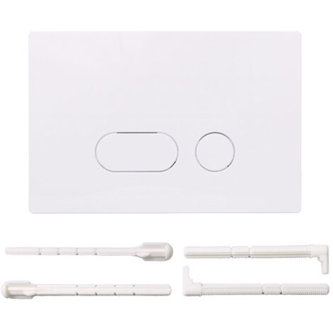 Compatible avec le panneau de réservoir d'eau Sigma, bouton double bouton dissimulé UP300/UP320 en gros, design minimaliste (blanc). (1/3)