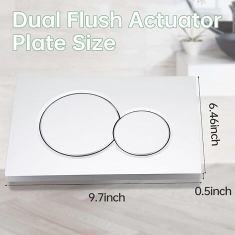 Plaque De Commande Sigma 60 – Double Bouton – Verre Noir – Design Moderne – Pour Douche Ou Salle De Bain