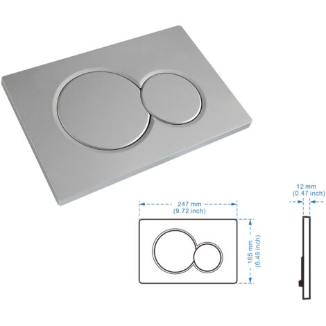 Compatible avec les panneaux de réservoir encastré   Sigma 01(pour panneaux de chasse d'eau suspendus).