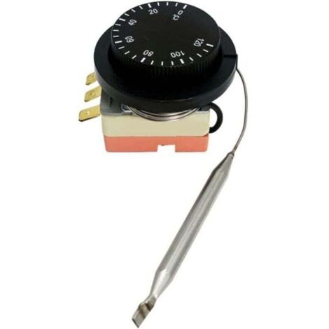 Thermostat Mécanique 0-120 °C - Bouton de Contrôle de Température Intégré (1/4)