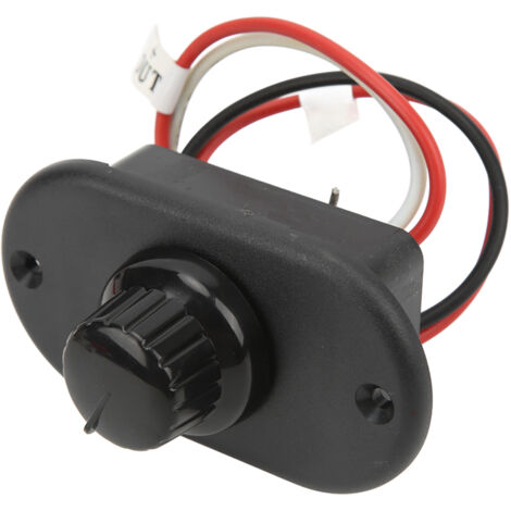 Variateur LED RV Interrupteur DC12V/24V 40W Montage Encastré à Graduation Continue 15%-100% Régulation Courant pour Yacht Camping-Car Voiture Camion (Couvercle Noir) (1/5)