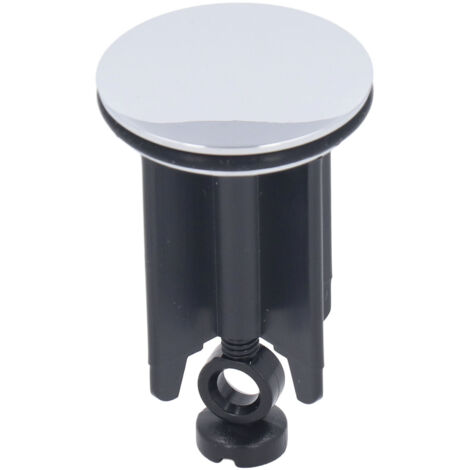 Bouchon d'Évier Salle de Bain avec Vanne, 40mm, Noir, Style Européen, ABS/Cuivre, Anti-Blocage (1/5)