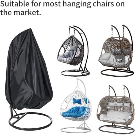 Housse Imperméable XXL 230x200 cm pour Chaise Œuf et Balancelle 2 Personnes (1/4)