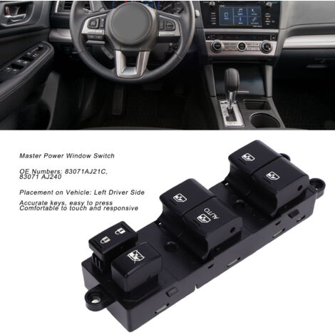 Interrupteur électrique vitre conducteur Subaru 83071AJ21C vitre gauche avant Outback Legacy (1/5)