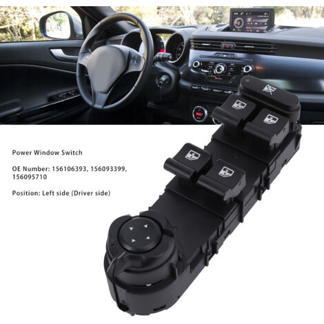Interrupteur Électrique Vitre Conducteur, Haute Compatibilité, ABS Durable, Numéro OE 156106393, pour Alfa Romeo Giulietta (940) 2010‑2020 (1/5)
