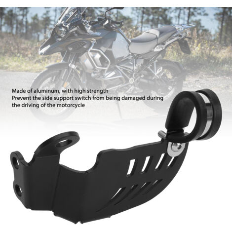 Protecteur d'interrupteur de béquille latérale en aluminium pour BMW R 1200GS LC / 1250GS LC 2014-2021 - Accessoire moto noir (1/5)