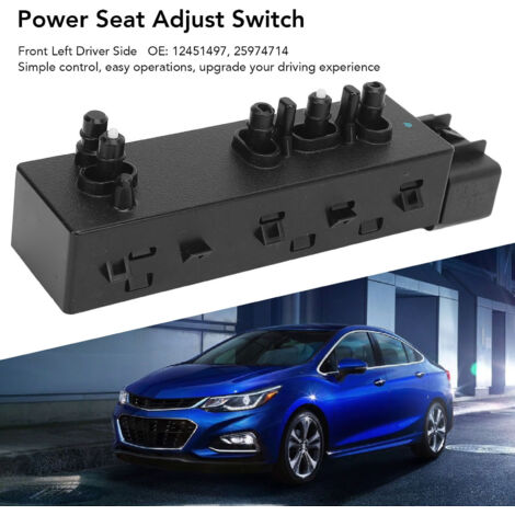 Interrupteur de siège électrique avant gauche 12451497 - Commande d'ajustement siège conducteur pour Malibu, 1500, 2500, 3500 HD (1/5)