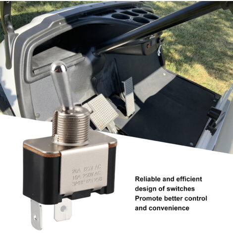 Interrupteur Bascule Électrique JU2 H2727 00 00 Haute Performance en Métal pour Golf Cart - Compatible G19 G22 G29 (1/5)