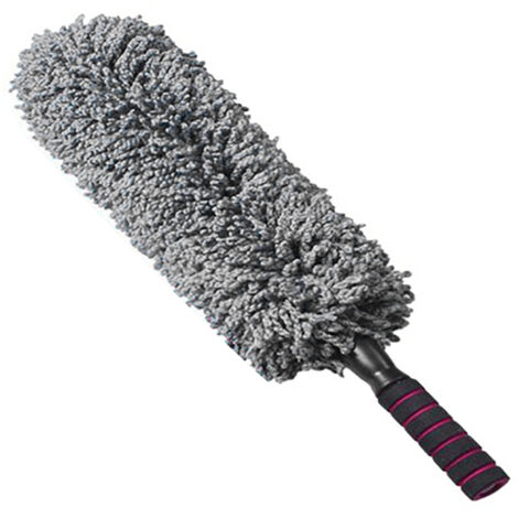 Balai de Cire Souple Microfibre avec Manche Télescopique pour Lavage Auto sans Rayures (1/5)