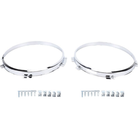 Cache-Phare AV Gauche Droit pour Dodge Challenger 2015-2019 - Paire en ABS Noir (1/5)