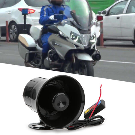 Klaxon Voiture 12V - 3 Tons - Avertisseur Acoustique 115dB pour Moto et Véhicule, Installation Facile (1/5)