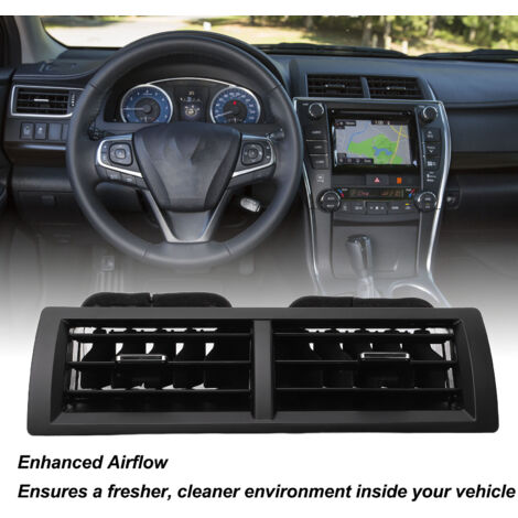Sortie de Climatisation Tableau de Bord en Plastique Renforcée Débit d'Air Anti‑Poussière 55660‑06160 pour Toyota Camry XV50 2011‑2017 (1/5)