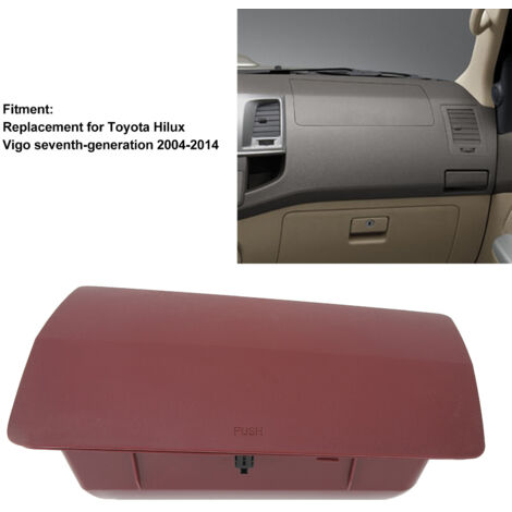 Boîte de rangement intérieure tableau de bord pour Toyota Hilux Vigo 2004-2014  Modèle gauche (LHD) rouge  OE 55042 0K020 (1/5)