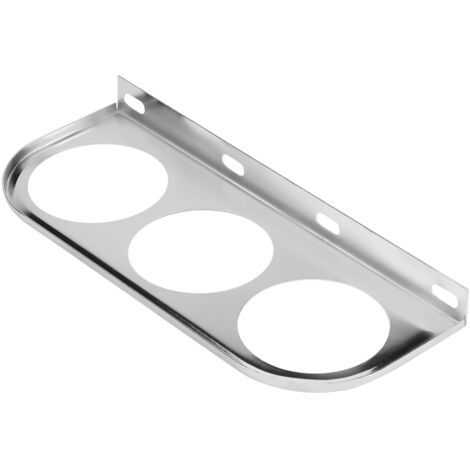 Support Universel pour Jauges 52mm, Montage de Colonne pour Pods Multipostions en Plastique Chromé Argenté - Holder (1/5)