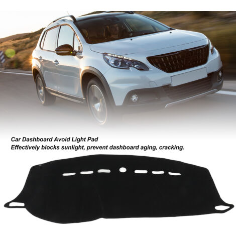 Protection Dashboard Peugeot 208/2008 Anti-Lumière Noir Tablier Protection Soleil (2013-2018)