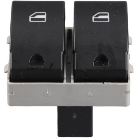 Bouton d'Interrupteur de Fenêtre Électrique avec Switch de Levée de Vitre 6Q0959858 Noir ABS Plastique (1/5)