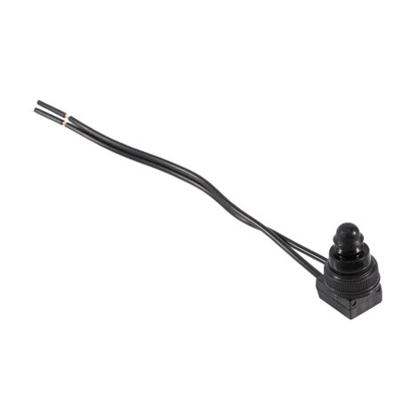 Interrupteur Bouton-Poussoir Étanche 12V avec 4" Fils - 5 Pièces pour Moto et Voiture (1/5)