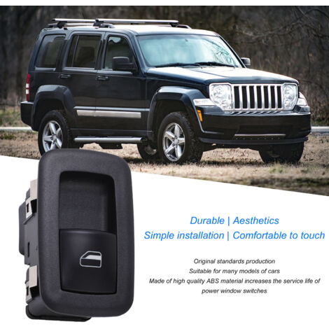 Interrupteur de Fenêtre Électrique pour JEEP LIBERTY 2008‑2012 - Modèle 04602531AF Noir (1/5)