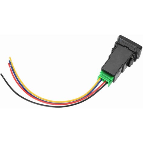 Bouton poussoir Toyota 4 contact avec LED et interrupteur (1/5)