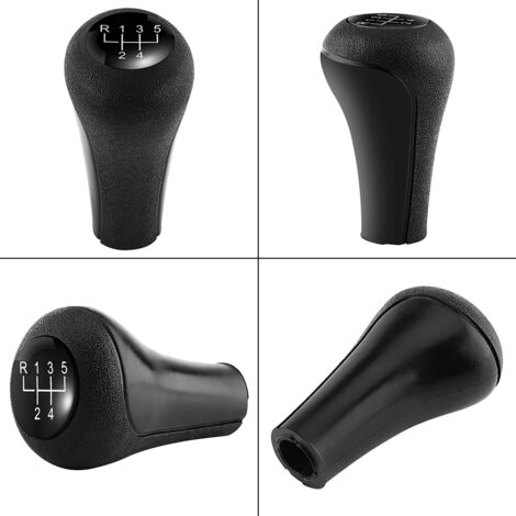 Tête de pommeau de levier de vitesse manuelle 5 vitesses Compatible BMW E28 E30 E34 E36 Knob noir durable (1/5)