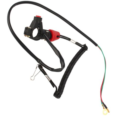 Télérupteur de sécurité avec cordon de rappel pour moteurs ATV, bateaux et motos - 12V, NO (1/5)