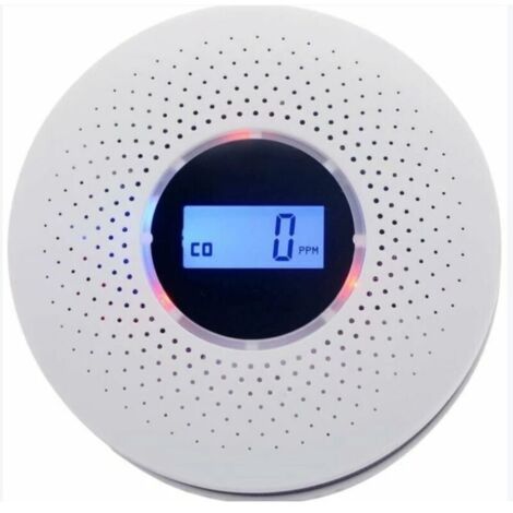 Alarme de Détection 2 en 1 - Détecteur Fumée et Monoxyde de Carbone avec Ecran LCD - 2 Pièces - Installation Facile (1/5)